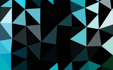 Çizgileri ve üçgenleri olan vektörsüz bir düzen. Soyut arkaplanda renkli eğimli üçgenler