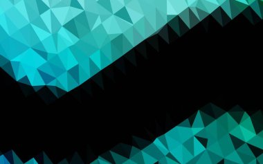 Çizgileri ve üçgenleri olan vektörsüz bir düzen. Soyut arkaplanda renkli eğimli üçgenler