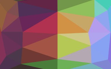 Çizgileri ve üçgenleri olan vektörsüz bir düzen. Soyut arkaplanda renkli eğimli üçgenler