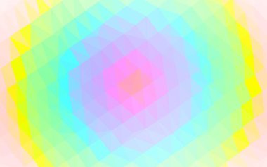 Çizgileri ve üçgenleri olan vektörsüz bir düzen. Soyut arkaplanda renkli eğimli üçgenler