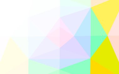 Çizgileri ve üçgenleri olan vektörsüz bir düzen. Soyut arkaplanda renkli eğimli üçgenler