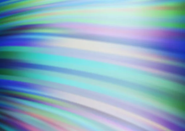 Gebogene Lichtstrahlen Blautönen Vektor Verschwommenen Glanz Abstrakten Hintergrund Moderne Illustrationsvorlage — Stockvektor
