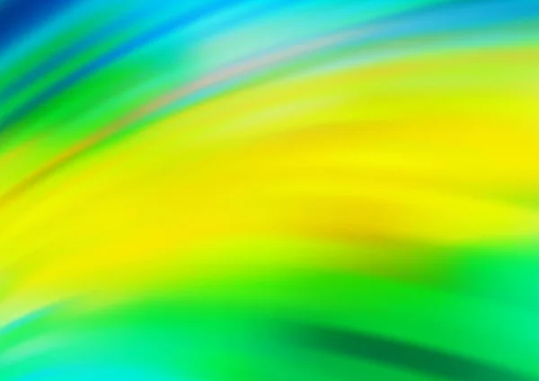 Изогнутые Лучи Света Зеленых Цветах Вектор Размытый Блеск Абстрактного Фона — стоковый вектор