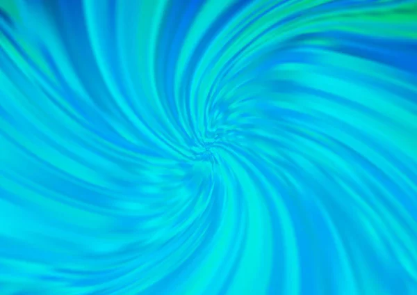 Rayos Luz Curvados Tonos Azules Vector Difuminado Brillo Fondo Abstracto — Vector de stock