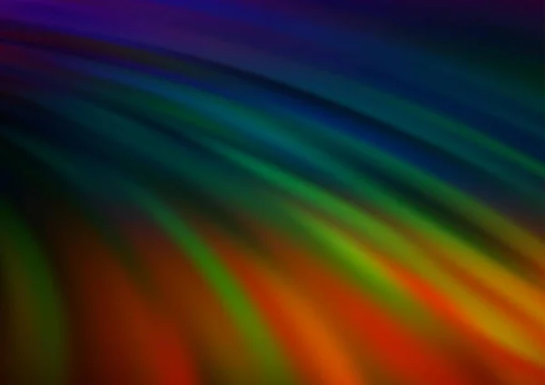 Rayos Luz Curvados Tonos Oscuros Vector Difuminado Brillo Fondo Abstracto — Vector de stock