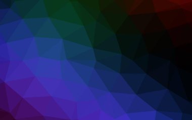 Çizgileri ve üçgenleri olan vektörsüz bir düzen. Soyut arkaplanda renkli eğimli üçgenler