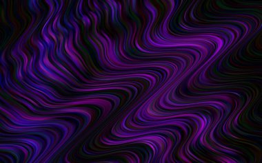 Farklı şekil ve renklerdeki bulanık dalga çizgileri. Gradyanı olan belirsiz soyut bir illüstrasyon.