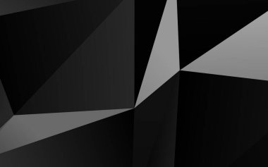 Çizgileri ve üçgenleri olan vektörsüz bir düzen. Soyut arkaplanda renkli eğimli üçgenler