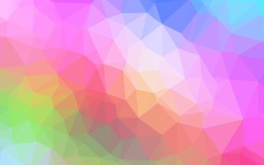 Çizgileri ve üçgenleri olan vektörsüz bir düzen. Soyut arkaplanda renkli eğimli üçgenler