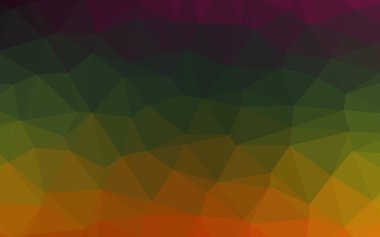 Çizgileri ve üçgenleri olan vektörsüz bir düzen. Soyut arkaplanda renkli eğimli üçgenler