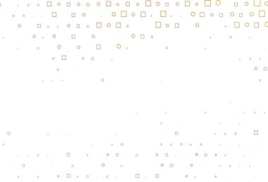 Dairesel ve dikdörtgenli açık siyah vektör arkaplan. Parlak, soyut çemberler ve küpler çizilmiş bir resim. Reklamlar, broşürler için desen.