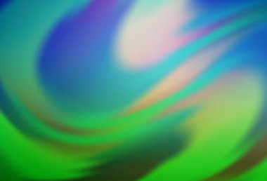 Açık mavi, yeşil vektör bulanık ve renkli desen. Eğilimli zarif, parlak bir çizim. Tasarımının yeni yolu.