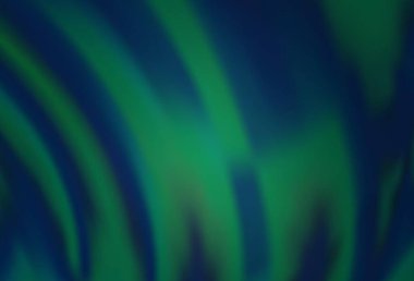 Sıvı şekilli koyu mavi vektör arkaplan. Belirsiz, soyut ve gradyan bir çizim. Markan için yeni kompozisyon.