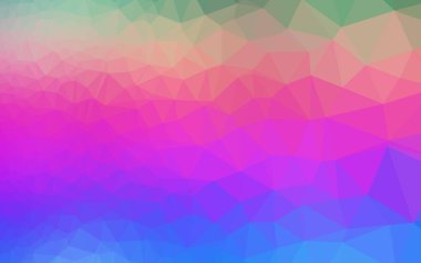 Çizgileri ve üçgenleri olan vektörsüz bir düzen. Soyut arkaplanda renkli eğimli üçgenler