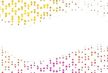 Kumarın sembolleriyle açık siyah vektör örtüsü. Kupa, maça, sinek ve elmasların olduğu bir resim. Poker oyunları ve etkinlikler broşürleri için desen.