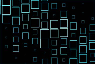 Dikdörtgenli koyu mavi vektör arkaplan. Soyut arkaplanda dikdörtgenler ve renkli gradyanlar. İş ilanınız için akıllı tasarım.