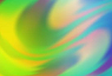 Açık mavi, yeşil vektör bulanık arkaplan. Yaratıcı illüstrasyon, yarım tonlu ve eğimli. Marka kitabı için zarif bir arkaplan.