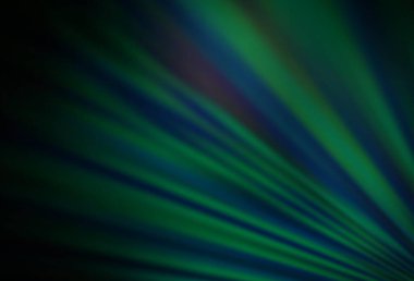 Düz çizgileri olan koyu yeşil vektör arkaplan. Bulanık dekoratif tasarım basit bir şekilde çizgilerle. İş broşürleri, broşürler için desen.