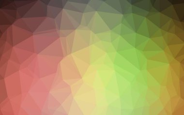 Çizgileri ve üçgenleri olan vektörsüz bir düzen. Soyut arkaplanda renkli eğimli üçgenler