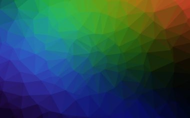 Çizgileri ve üçgenleri olan vektörsüz bir düzen. Soyut arkaplanda renkli eğimli üçgenler