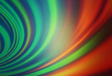 Açık yeşil, kabarcık şekilli kırmızı vektör şablonu. Mermer biçiminde yaratıcı geometrik çizim ve gradyan. Arkaplanlar için desenli dalga deseni.