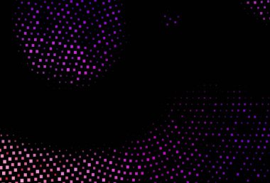 Dikdörtgenli, kare şeklinde koyu mor vektör arkaplan. Soyut stil ve dikdörtgenlerle dekoratif tasarım. Reklamlar için desen.