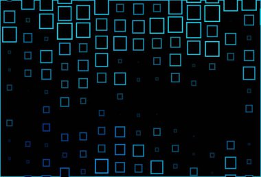 Koyu mavi vektör dokusu dikdörtgen biçiminde. Dikdörtgenleri ve kareleri olan güzel bir çizim. Web siteleri için şablon kullanılabilir.