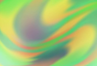 Açık yeşil, kırmızı vektör soyut parlak şablon. Gradyan tasarımlı, soyut, ışıltılı çizimler. Web siteniz için bulanık tasarım.