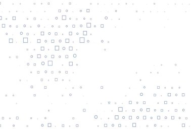 Dairesel ve dikdörtgenli hafif BLUE vektör arkaplanı. Renkli daireleri, dikdörtgenleri olan soyut çizimler. Suyun deseni, yağmur damlaları.