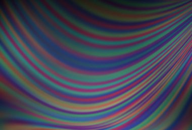 Eğri çizgileri olan koyu mor vektör arkaplan. Mermer şeklinde parlak eğri çizimler. Reklamınız, broşürleriniz, broşürleriniz için yeni bir doku..