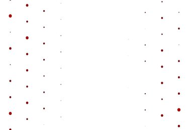 Lekeli kırmızı vektör kaplaması. Bulanık yağmur damlaları olan soyut bir çizim. Marka kitabın için tamamen yeni bir şablon.