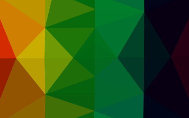 Çizgileri ve üçgenleri olan vektörsüz bir düzen. Soyut arkaplanda renkli eğimli üçgenler