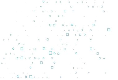 Açık mavi, diskleri ve dikdörtgenleri olan yeşil vektör dokusu. Renkli daireleri, dikdörtgenleri olan soyut çizimler. Marka kitabınız için şablon.