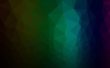 Çizgileri ve üçgenleri olan vektörsüz bir düzen. Soyut arkaplanda renkli eğimli üçgenler