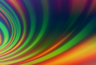 Karanlık Çokrenkli, baloncuk şekilli Gökkuşağı vektör şablonu. Çağdaş gradyan soyut çizgileri olan çizimler. Reklamınız, broşürleriniz, broşürleriniz için yeni bir doku..