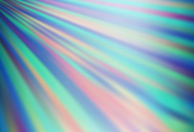 Uzun çizgileri olan açık mavi vektör arkaplanı. Bulanık arkaplanda gradyanı olan çizgiler. Reklamınız, posteriniz, afişiniz için en iyi tasarım.