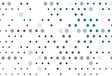 Açık mavi, diskli kırmızı vektör dokusu. Renkli su damlaları olan modern soyut çizimler. Reklamlar, broşürler için desen.