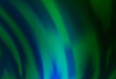 Koyu mavi, kıvrımlı daireli yeşil vektör deseni. Mermer biçiminde yaratıcı geometrik çizim ve gradyan. Markan için yeni kompozisyon.