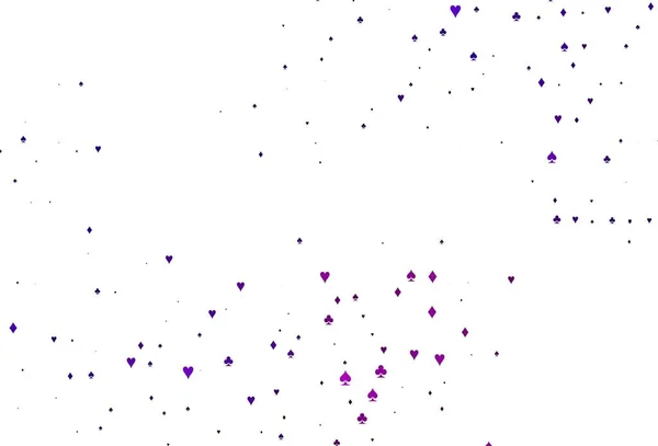 Светло Фиолетовая Векторная Компоновка Элементами Карт Блестящий Абстрактный Эскиз Изолированными — стоковый вектор
