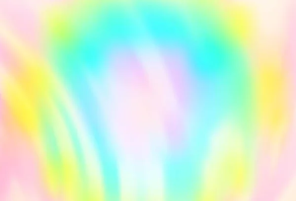 Lumière Multicolore Arrière Plan Vectoriel Arc Ciel Avec Lignes Courbées — Image vectorielle