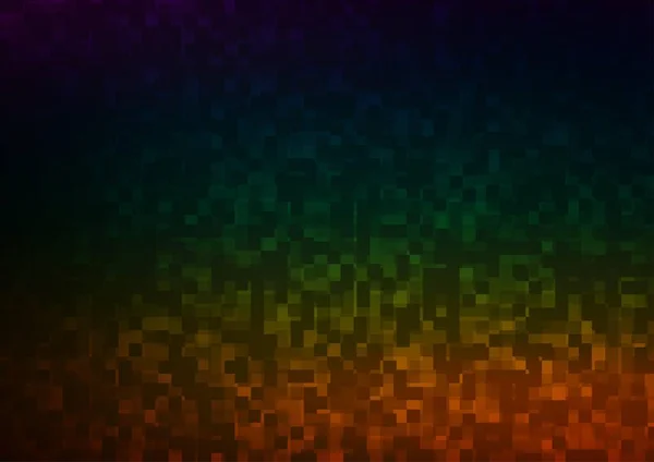 Dark Multicolor Rainbow Vector Textuur Rechthoekige Stijl Abstracte Gradiënt Afbeelding — Stockvector