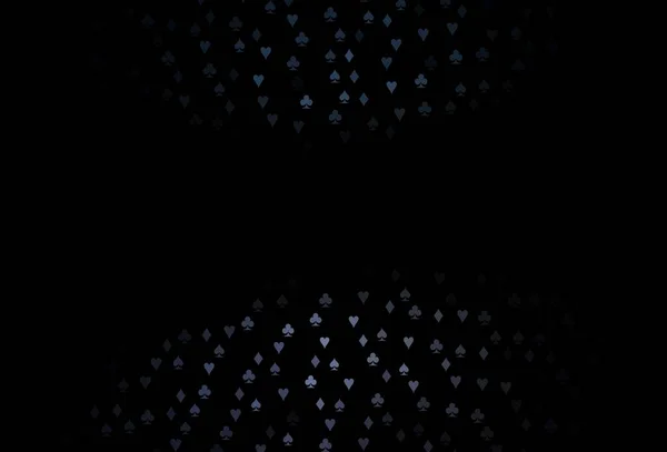 Modèle Vectoriel Noir Foncé Avec Symbole Cartes Gradient Coloré Avec — Image vectorielle