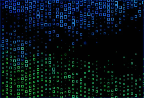 Dunkelblauer Grüner Vektorhintergrund Mit Rechtecken Dekorative Gestaltung Abstrakten Stil Mit — Stockvektor