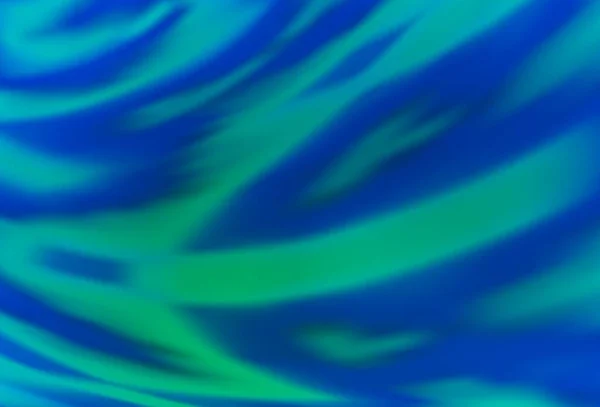 Azul Claro Verde Vector Difuminado Brillo Plantilla Abstracta Ilustración Colorida — Vector de stock