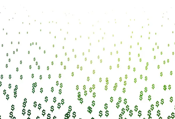 Plantilla Vectorial Light Green Con Dollar Ilustración Colores Brillantes Con — Vector de stock