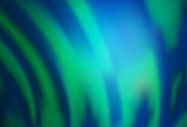 Modèle Vectoriel Bleu Foncé Vert Avec Des Lignes Abstraites Illustration — Image vectorielle