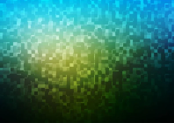 Bleu Foncé Couverture Vectorielle Verte Dans Style Polygonal Illustration Abstraite — Image vectorielle