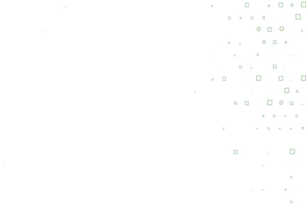 Светло Зеленый Векторный Отскок Точками Пятнами Кубиками Блеск Абстрактной Иллюстрации — стоковый вектор