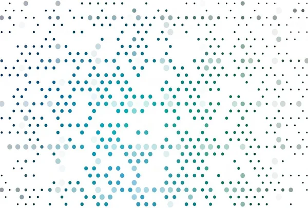 Açık mavi, baloncuklu yeşil vektör arka planı. Parlak renkli soyut çemberlerin olduğu bir resim. Güzel web siteleri için desen.