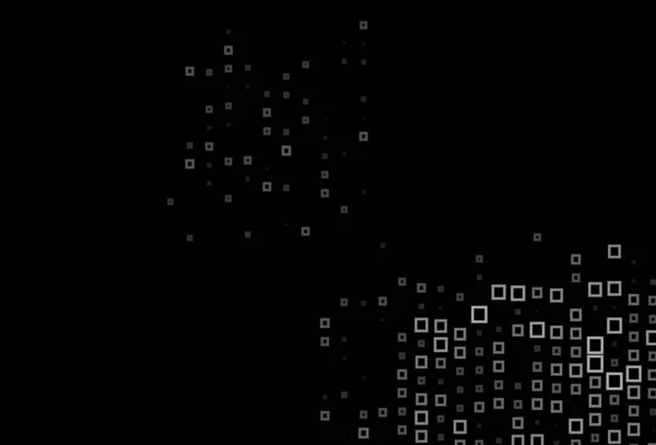 Dunkelschwarze Vektortextur Rechteckigen Stil Illustration Mit Einer Reihe Von Bunten — Stockvektor
